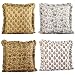 Trade Star 100 Cotton Throw Cushion Cover Fall Decor Set of 4 Decorative Cushion Cases Beautiful Hand Block Print Pillow Covers with Soft Frills Indian Traditional Designer Pillow Case Set Home - Image 2
