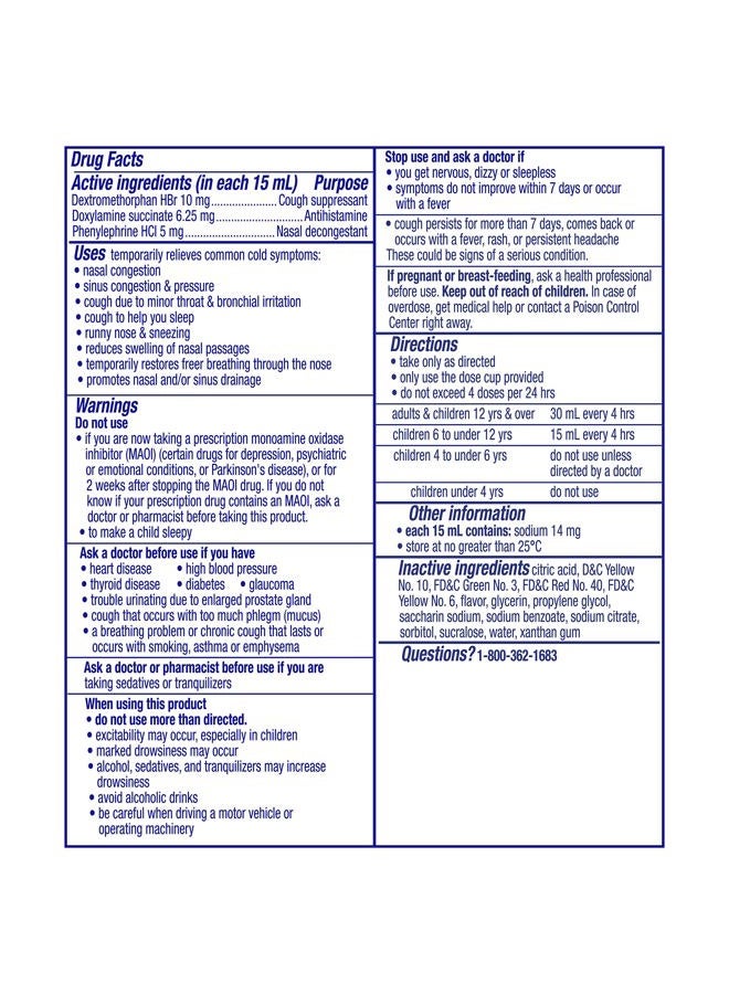 Vicks Kids NyQuil Honey Cold & Cough + Congestion Relief for Nighttime Sneezing, Runny Nose, Nasal Congestion & Cough, Flavored with Real Honey, for Children Ages 6+, 8 FL OZ - Image 2