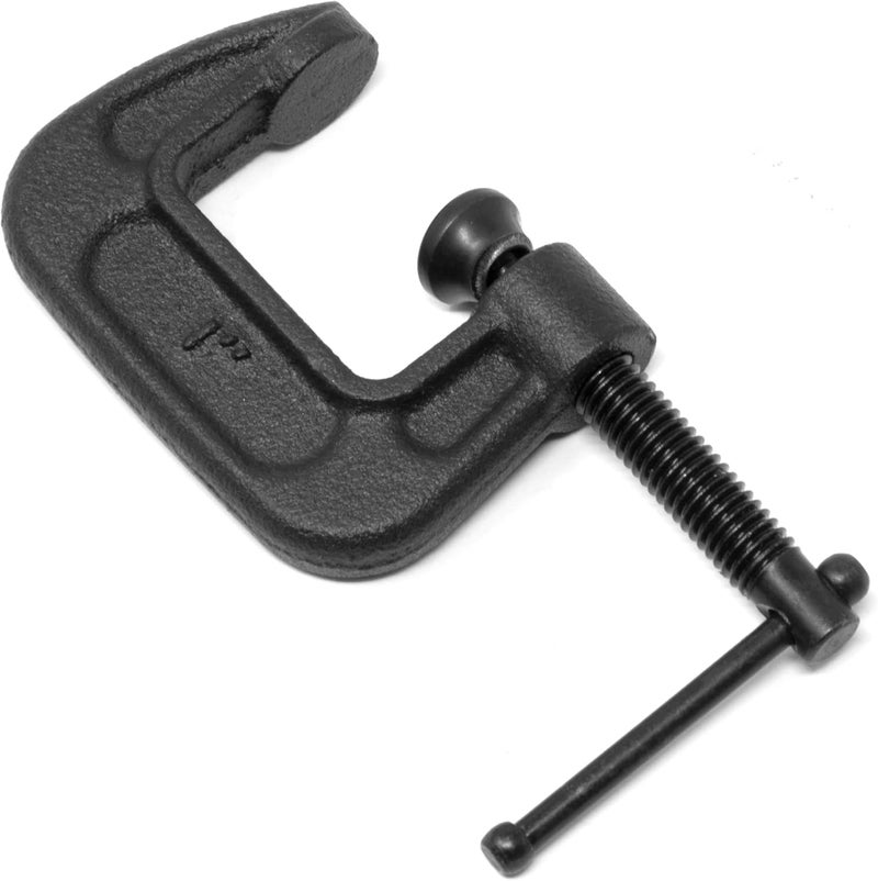 Wen CLC108 Heavy-Duty Cast Iron C-Clamps with 1-Inch Jaw Opening and 0.8-Inch Throat, 4 Pack - Image 2
