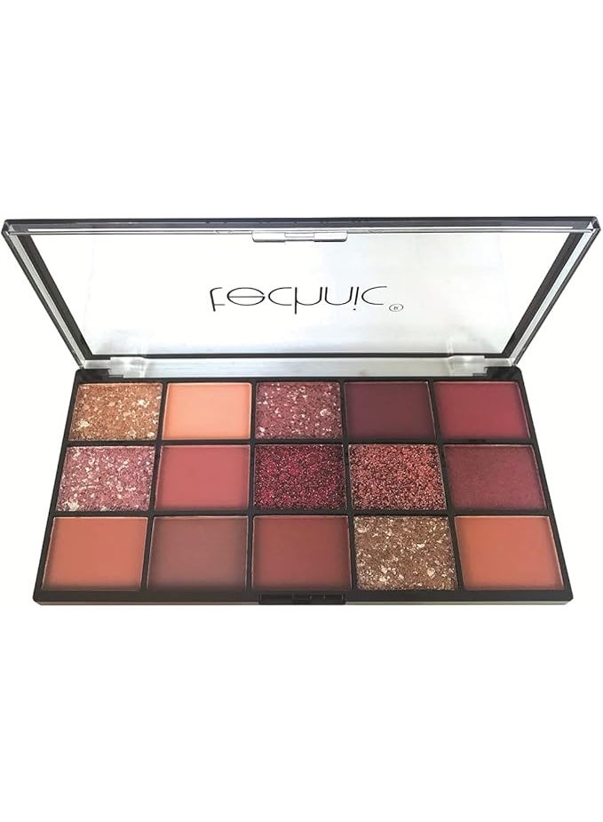 Technic cosmetics Invite Only Pressed Pigment Eyeshadow Palette - 15 Color - Image 2