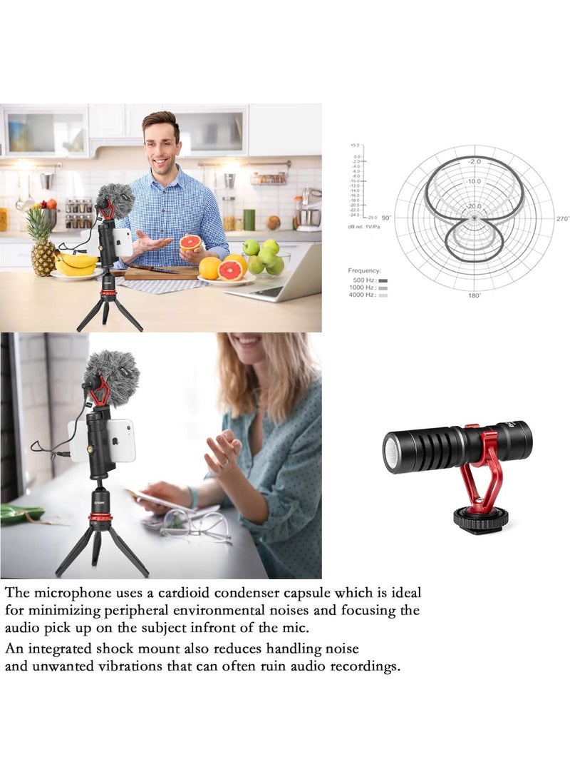 BOYA On Camera Shotgun Video Microphone by-MM1 YouTube Vlogging Facebook Livestream Recording Mic for iPhone Huawei Android Smartphone Canon Nikon Sony DSLR Cameras - Image 2