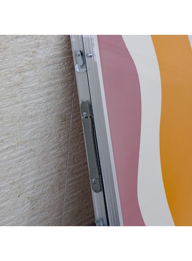 DANUBE HOME Premium Mdf Top Folding Table – Muted Desert Waves Finish, Portable & Space-Saving Design For Home, Garden, Office & Camping – Elegant Durable Furniture 120X60X70 Cm - Image 4