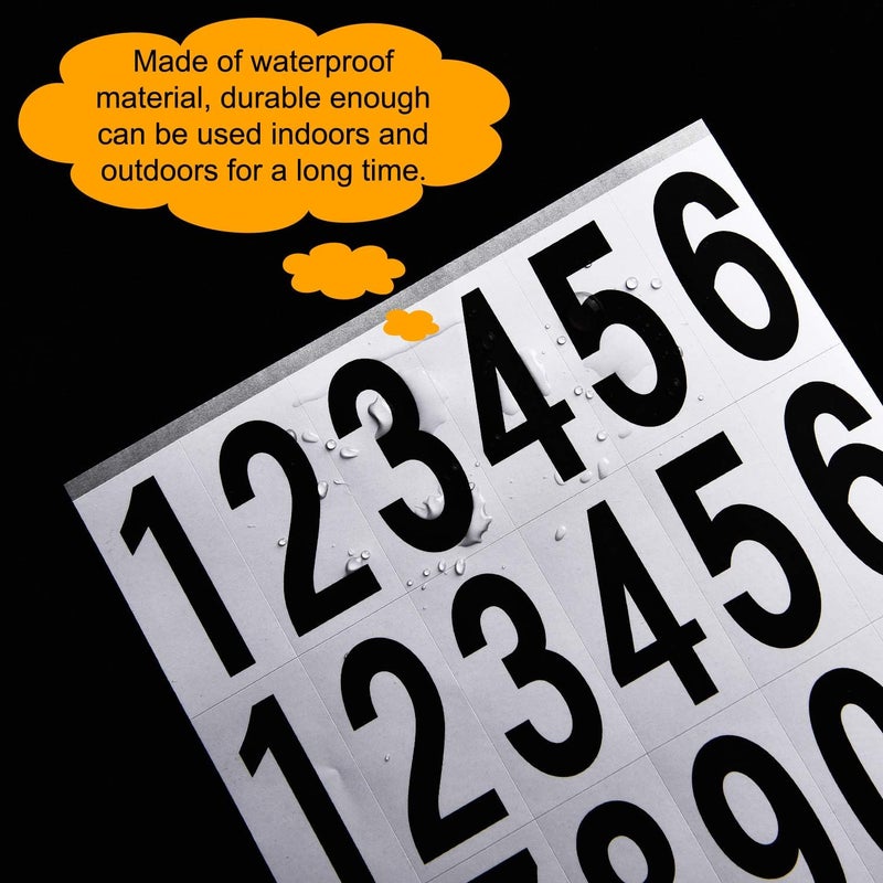 Outus 240pcs 10 Sheets Self Adhesive Vinyl Numbers Stickers Waterproof Reflective Mailbox Numbers Decals for Window Door Address Business and Mailbox Signs, Indoor or Outdoor - Image 4