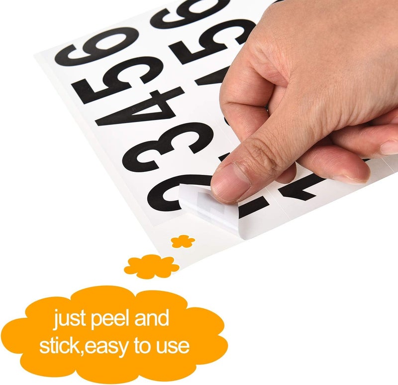 Outus 240pcs 10 Sheets Self Adhesive Vinyl Numbers Stickers Waterproof Reflective Mailbox Numbers Decals for Window Door Address Business and Mailbox Signs, Indoor or Outdoor - Image 5