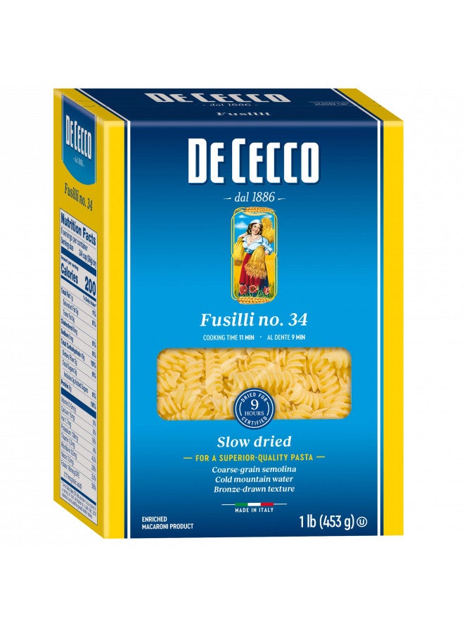 De Cecco Fusilli Pasta, 16 Oz - Image 2