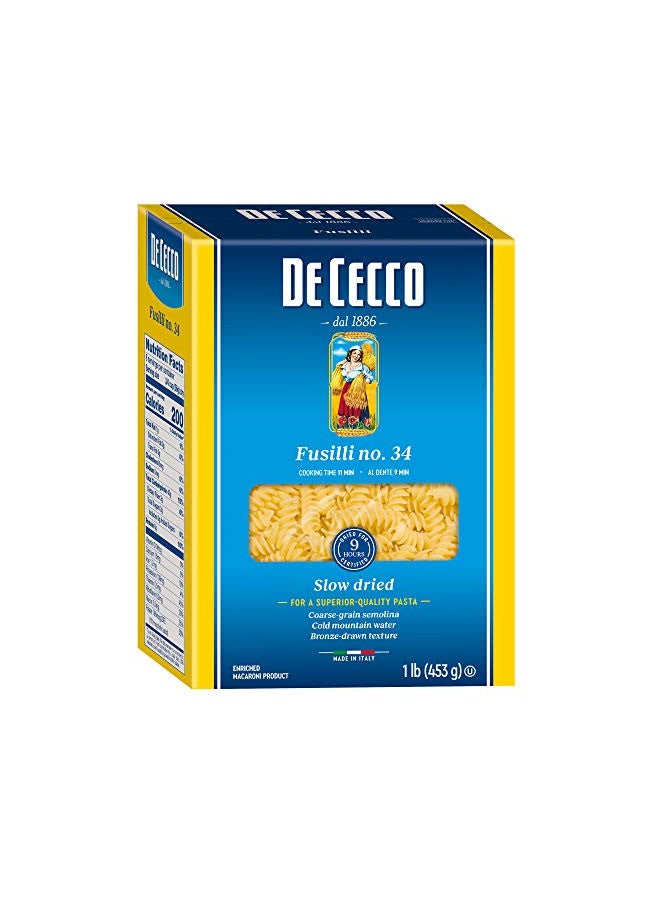 De Cecco Fusilli Pasta, 16 Oz - Image 1