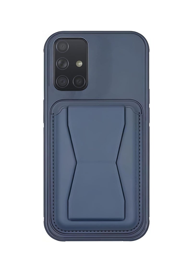 Leather back cover with card wallet Foldable Shockpoof Case compatible with Samsung Galaxy A52/A52s 5G