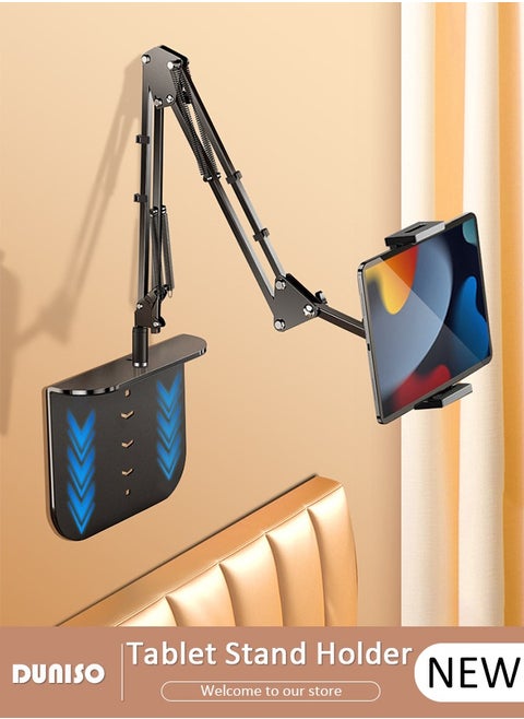 Tablet Stand Holder, Adjustable Gooseneck iPad/Phone Arm Clamp for Desk, 360° Rotation Stand, Portable Tablet Holder Stand, Monitor Stand Holder for Kindle, Ipad, iPhone or Other Devices