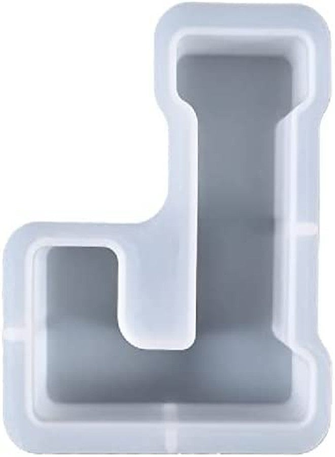 MATIN IMPEX 4 Inch Large Letter Molds for Resin, 3D L Capital Alphabet Epoxy Resin Mold, A to Z Thick Resin Letter Molds for Making Letters, Word Sign Art, DIY Crafts, Making Cake, Party Home Decor (WHITE-L) - Image 2