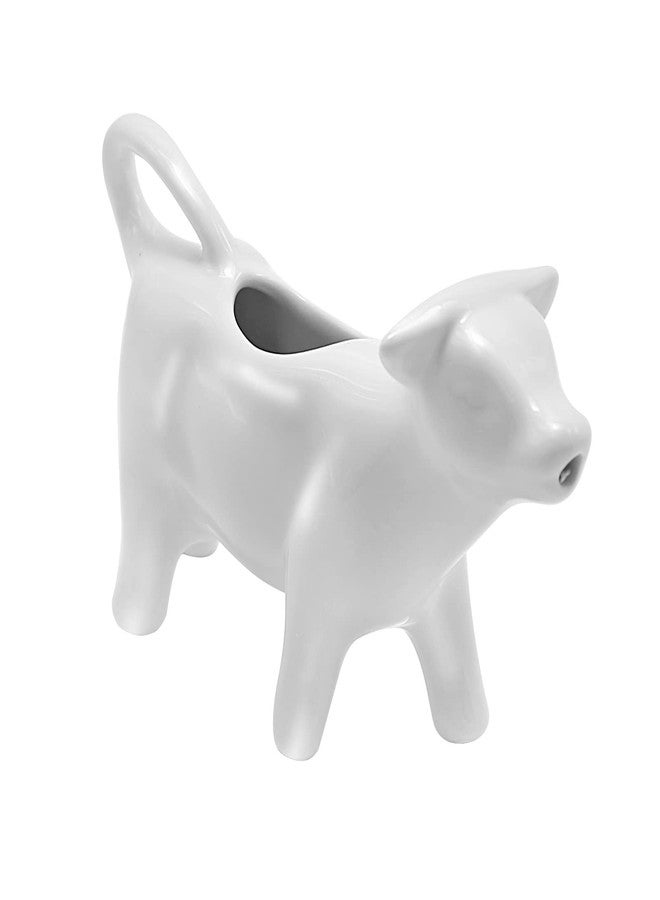 MDEOOSKY Ceramic Creamer Pitcher, Coffee Milk Creamer Pitcher, Cow Shape Milk Jug,Sauce Pitcher,Milk Creamer Jug for Kitchen 100ML - Image 1