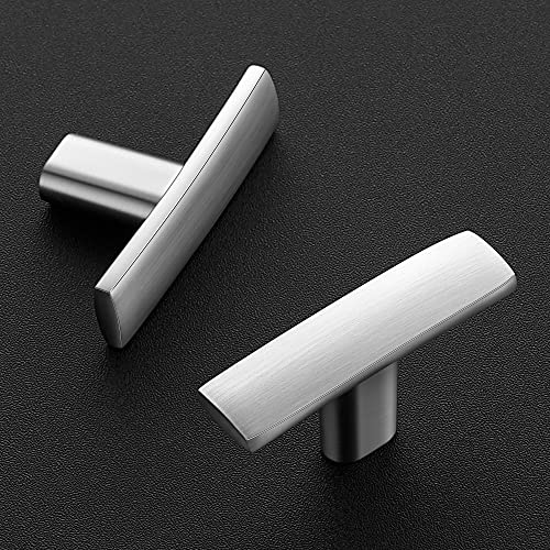 Ravinte 10 Pack Cabinet Handles Brushed Nickel Cabinet Pulls Kitchen Cabinet Handles,Curved Drawer Pulls in 1-3/4 Inch Length with Single Hole Arch Kitchen Cabinet Hardware - Image 2