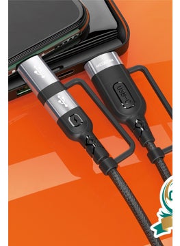 MOXOM MX-CB51 1 Meter 60w Multiple Charging Cable, Black  - Image 3