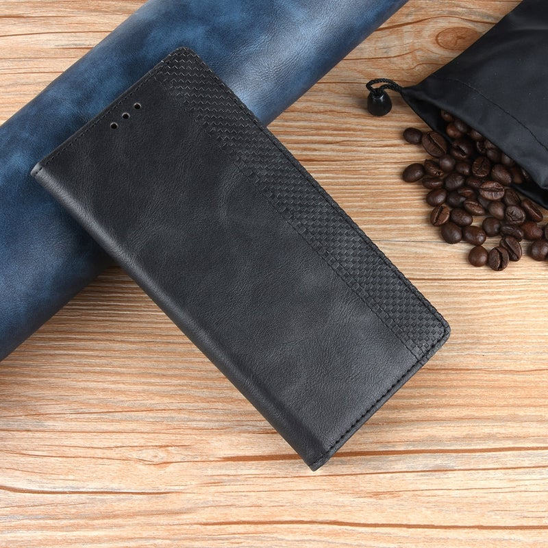 HuHa Protective Cover For Nothing Phone 2a Magnetic Buckle Retro Texture Leather Phone Case(Black) - Image 2