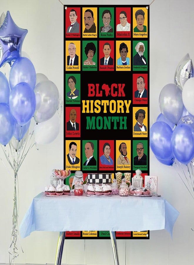 Pudodo Black History Month Door Cover African American Holiday Art Posters Classroom Door Banner Photography School Home Porch Decoration - Image 4