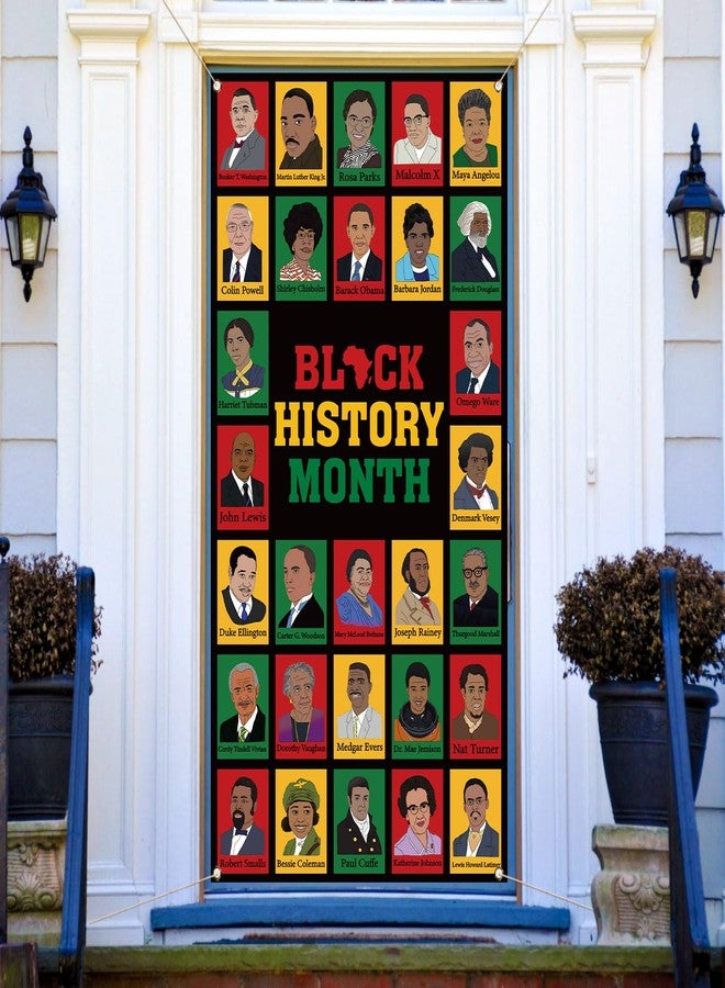 Pudodo Black History Month Door Cover African American Holiday Art Posters Classroom Door Banner Photography School Home Porch Decoration - Image 5