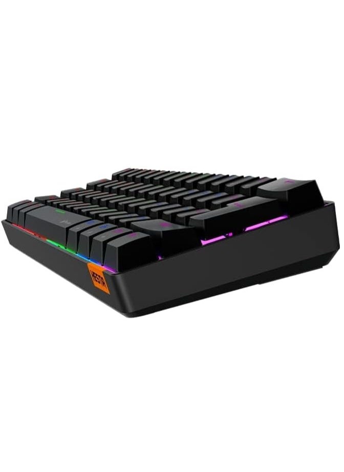 Meetion MK005 60% Gaming Keyboard 12 Multimedia Shortcuts Keys With True Mechanical Fixed Shaft LED Backlight Brightness Adjustable Wired Anti-Ghosting Mechanical Keyboard For Windows And Mac