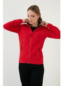 Lela High Collar Zipper Pocket Fleece Cardigan Women's Fleece 5907002  - Image 1