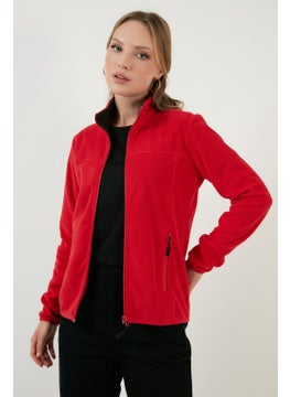Lela High Collar Zipper Pocket Fleece Cardigan Women's Fleece 5907002  - Image 2