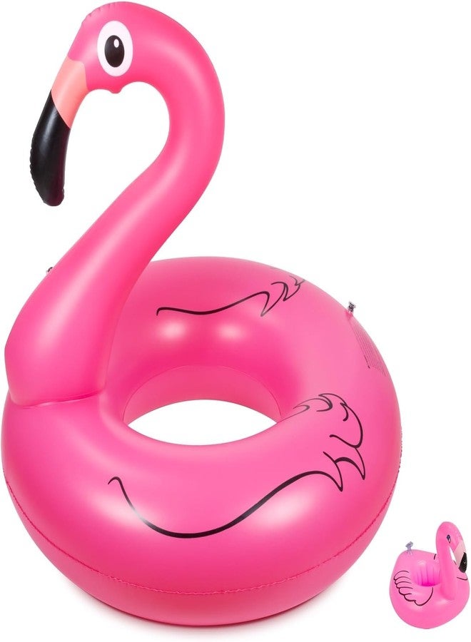 FALONG Inflatable Flamingo Swimming Pool Floating Outdoor Chair for Swimming Pool or Beach (Flamingo) - Image 1