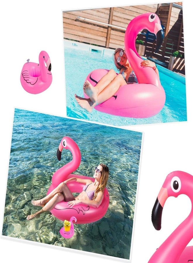 FALONG Inflatable Flamingo Swimming Pool Floating Outdoor Chair for Swimming Pool or Beach (Flamingo) - Image 5