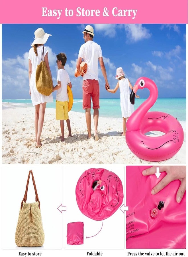 FALONG Inflatable Flamingo Swimming Pool Floating Outdoor Chair for Swimming Pool or Beach (Flamingo) - Image 3