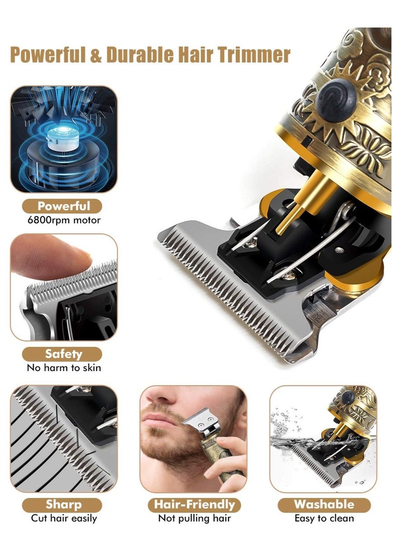 T Blade Hair Trimmer for Men, Cordless Electric Pro Li Outliner, Zero Gapped Detail Barbershop Beard Shaver Rechargeable Hair Clippers - Image 2