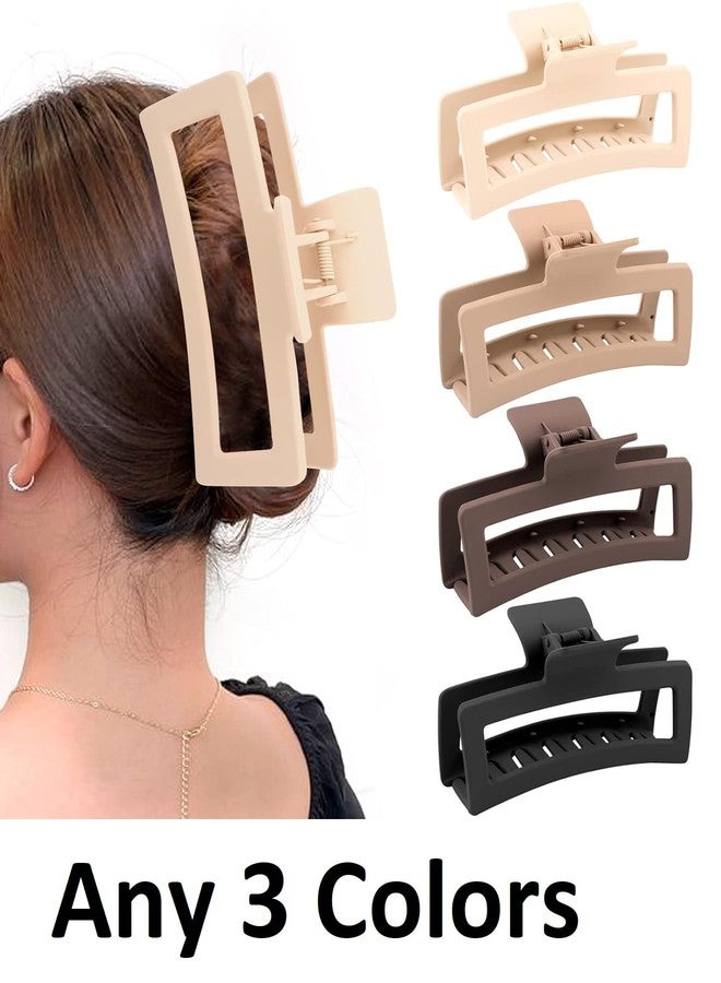 RHOSYN HAIR ACCESSORIES Extra Large Claw Clips Barrettes For Thick Hair And Long Hairs, Jumbo Claw Clips, Oversized Matte Non-Slip Hair Clips For Women, Big Strong Hold Jaw Clamp (Pack-3) - Image 2