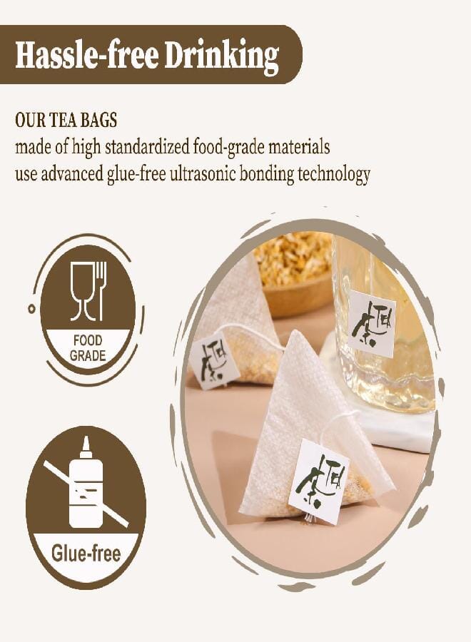 FullChea - Ginseng Tea bags, 60 Teabags - Pure Ginseng Root Tea - Caffeine-Free - Non-GMO - Energizing & Immune Support - Image 3