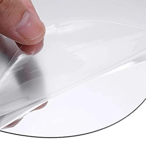 Debire DEBIRE Oval Adhesive Wall Mirror Sticker for Bathroom Bedroom Living Room 30 x 20 cm Unbreakable Plastic  - Image 3