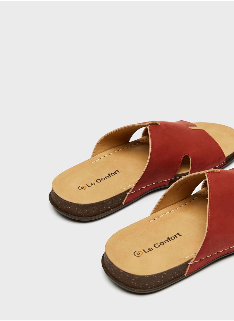 Le Confort - Open Toe Slip On Sandals - Image 1