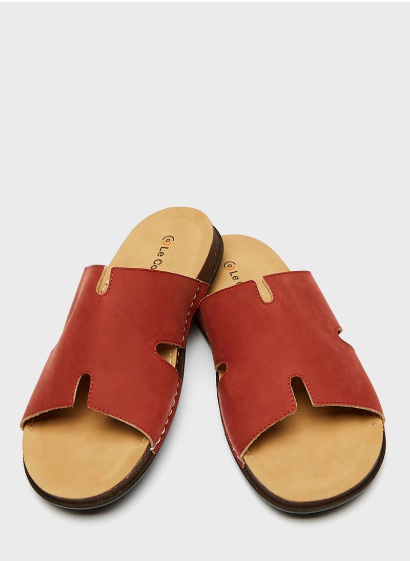Le Confort - Open Toe Slip On Sandals - Image 1