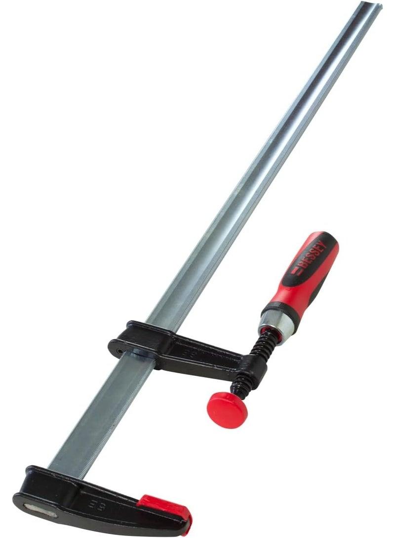 BESSEY Light Duty Tradesman's Bar Clamp - 2.5x24 In - TGJ2.524 - Woodworking Clamps with Wooden Handle, Ideal for Home Improvement & Workbench Projects, carpentry and Cabinetry
