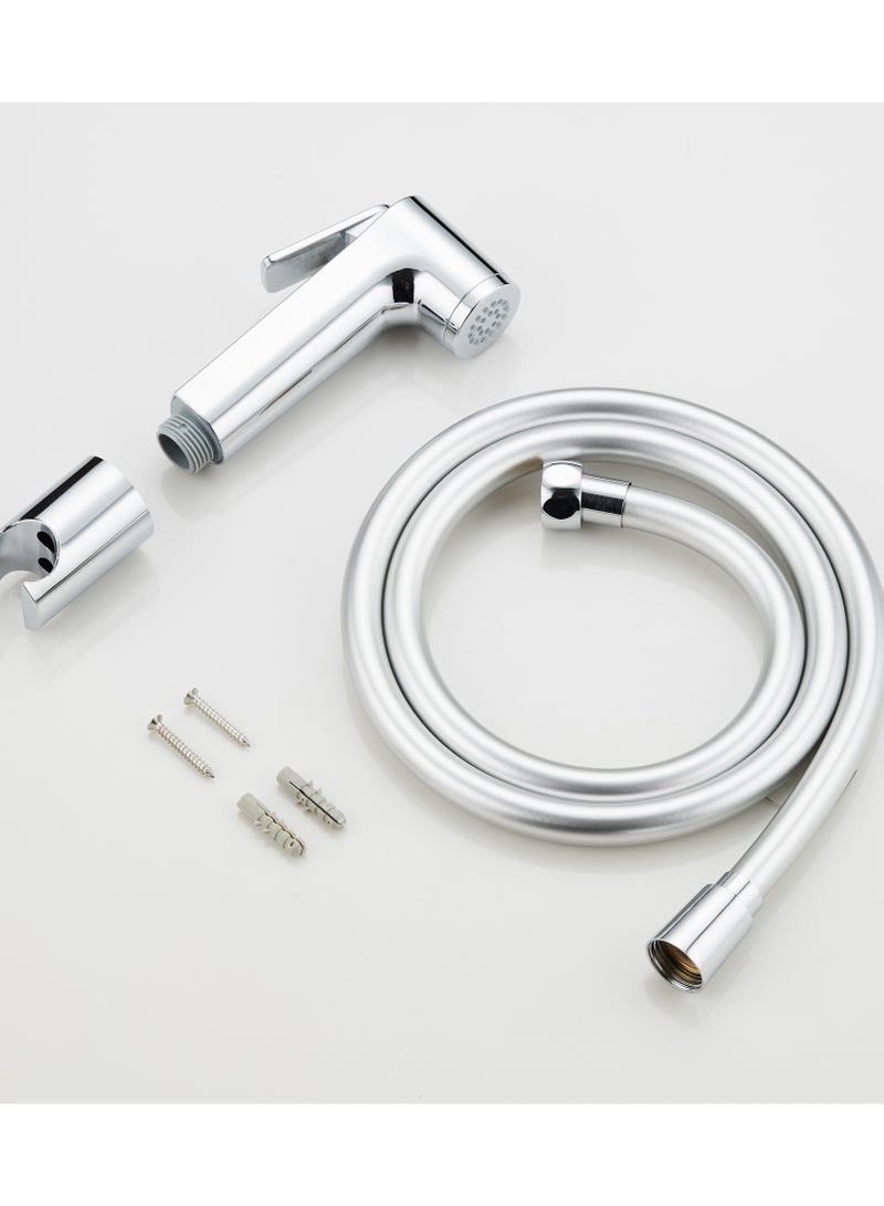 HESANIT Logic Shattaf Sprayer Set with Pipe and Wall Bracket Chrome 580100300C - Image 5