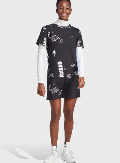 Adidas Scribble Tee Dress