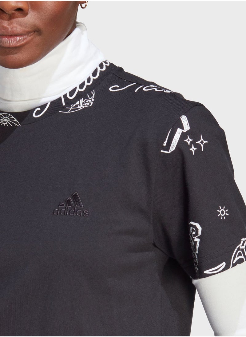 Adidas - Scribble Tee Dress - Image 1