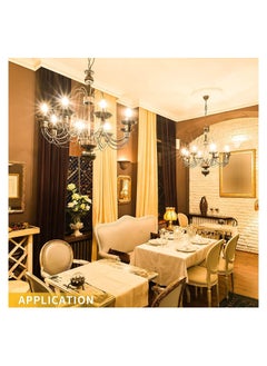 Y&D E14 LED Bulb, Candle Bulbs 0.5W, Chandelier C7 Night Light Bulb Small Edison Screw Vintage Amber Glass Filament Salt Lamp 2200K, 5W Equivalent Non-Dimmable (5Pcs Warm White)  - Image 2