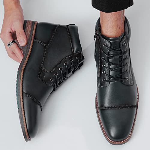 Arkbird Mens Dress Boots, Genuine Leather Classic Casual Ankel Boots with Side Zipper - Image 4