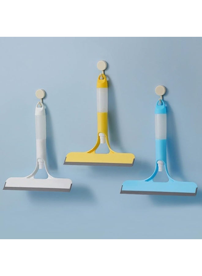 ممسحة تنظيف النوافذ 3 في 1، منظف زجاج الدش متعدد الوظائف الجديد 2025، منظف ممسحة النوافذ 3 في 1 مع رذاذ وممسحة وفرشاة لغرفة النوم والسيارة والمطبخ. - Image 5