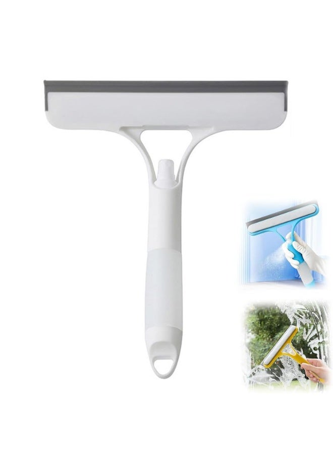 ممسحة تنظيف النوافذ 3 في 1، منظف زجاج الدش متعدد الوظائف الجديد 2025، منظف ممسحة النوافذ 3 في 1 مع رذاذ وممسحة وفرشاة لغرفة النوم والسيارة والمطبخ. - Image 1