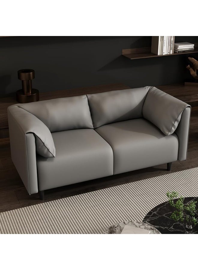 Comfynest Modern Faux Leather Small Loveseat - Image 1