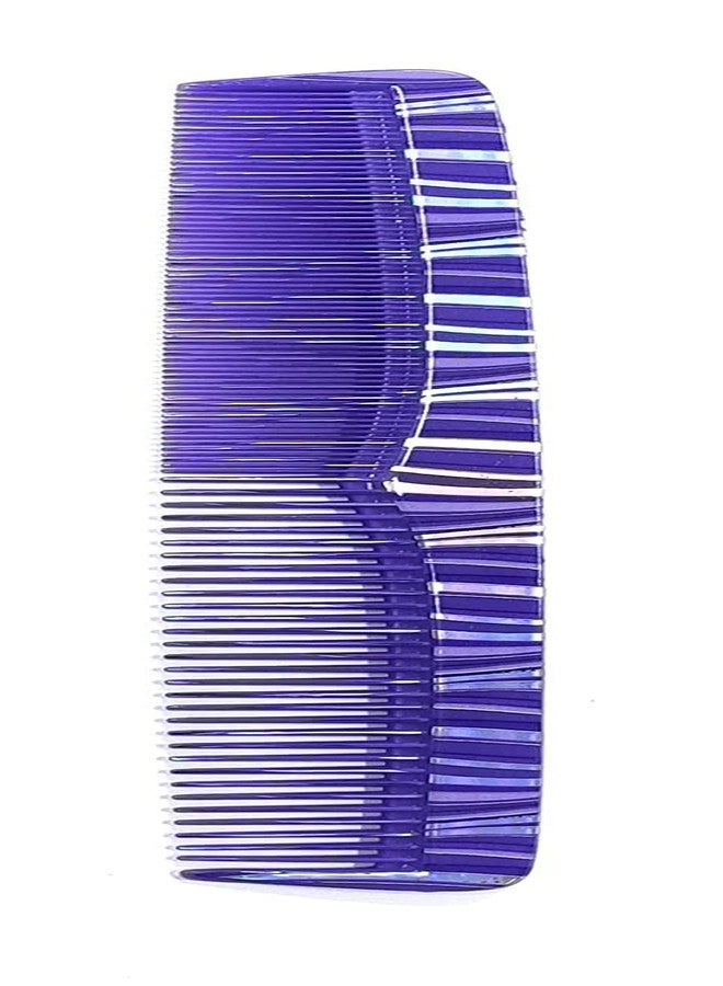 مابل طقم مشط لفك تشابك الشعر بنقشة خشب القيقب مع فرشاة شعر دائرية، مناسب للنساء والرجال (متعدد الألوان)، مشط تصفيف شعر للنساء، عبوة من 4 قطع - Image 3