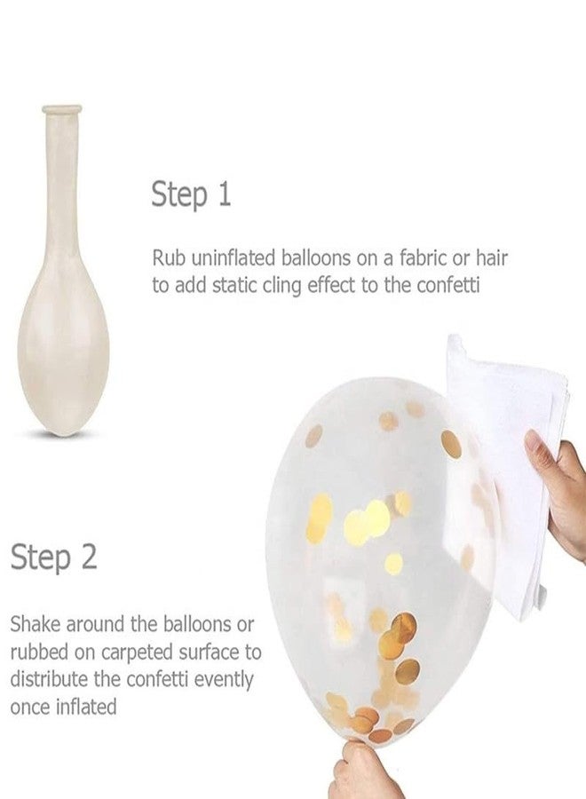 Juzfun Confetti Balloons for Birthday Engagement Wedding Anniversary Baby Shower Kids Party Decoration Graduation Day Silver 12 Inch Latex Balloon Suitable for Helium pack of 14 pieces - Image 3
