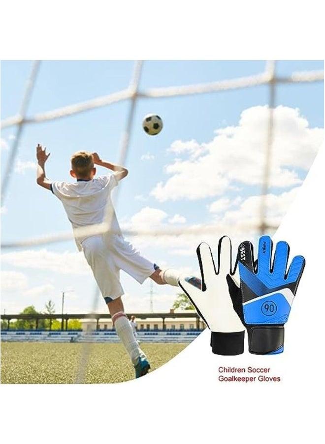 بيوينتي Kid's Goalkeeper Gloves Finger Protection Latex Soccer Goalie Glove Teenagers Breathable Sports with Good Grip - Image 4