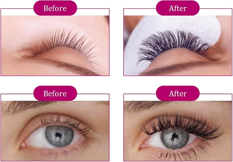 FADLASH C Curl Volume Eyelash Extensions 10D 0.07 15-20mm Mixed Tray Premade Fans Pointed Base Middle Stem - Image 5