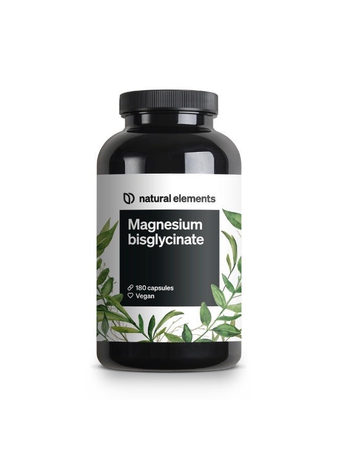 natural elements Magnesium bisglycinate 180 capsules Vegan - Image 1