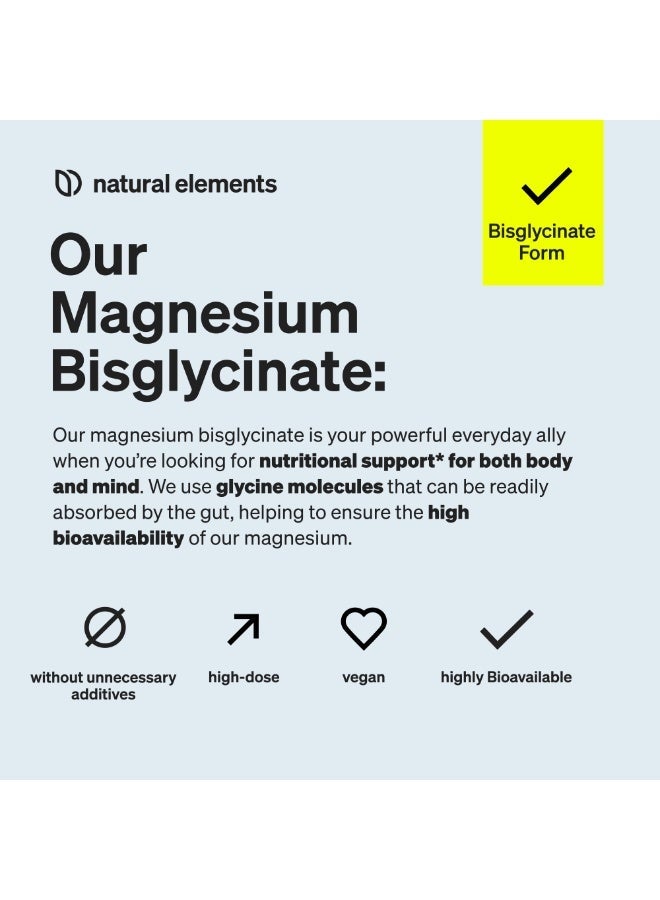 natural elements Magnesium bisglycinate 180 capsules Vegan - Image 3