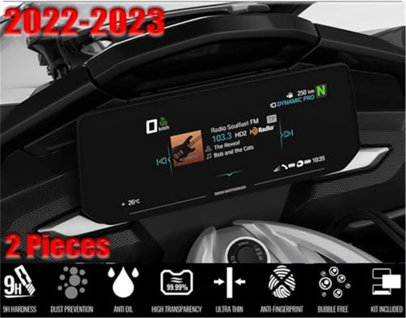 Wivplex Motorcycle Screen Protector for R 1250 RT and K 1600 GT - Image 2