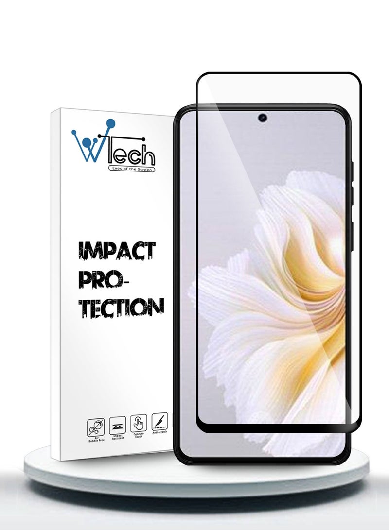 Wtech Premium E2E Full Glue Full Cover Tempered Glass Screen Protector For Tecno Camon 20 4G 2023 Clear - Image 1