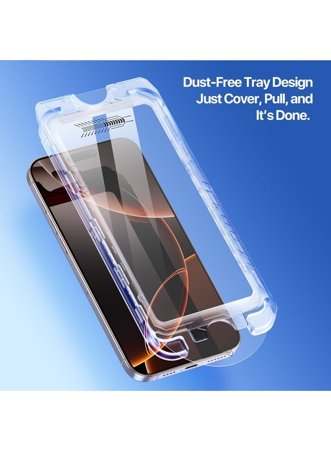 HuHa For iPhone 16 Pro DUX DUCIS Roga Series 2.5D HD Fully Transparent Tempered Screen Protector with Dust Removal Quick-Attach Box - Image 3