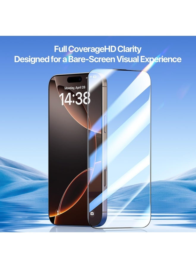 HuHa For iPhone 16 Pro DUX DUCIS Roga Series 2.5D HD Fully Transparent Tempered Screen Protector with Dust Removal Quick-Attach Box - Image 2